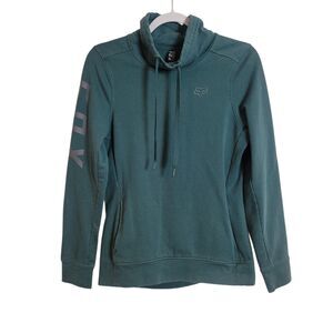 Fox Racing Cowl Neck Sweatshirt Women's Sz Small Green Casual Motorsport Outdoor